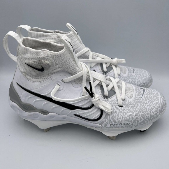 Nike Alpha Huarache NXT White Metal Baseball Cleats Mens Size 7 DJ6517 100 main image 4